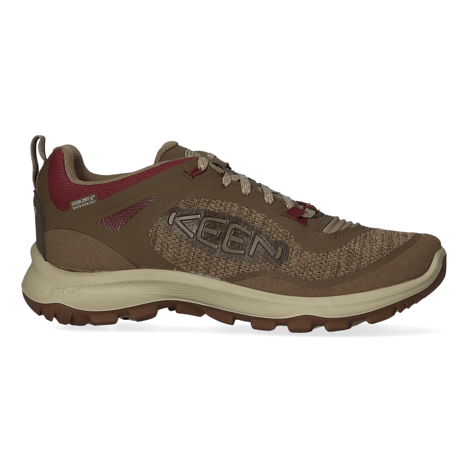 Keen Terradora Flex Dames Wandelschoenen Canteen/Windsor Wine | Bruin | Mesh | Maat 40 | K1026884