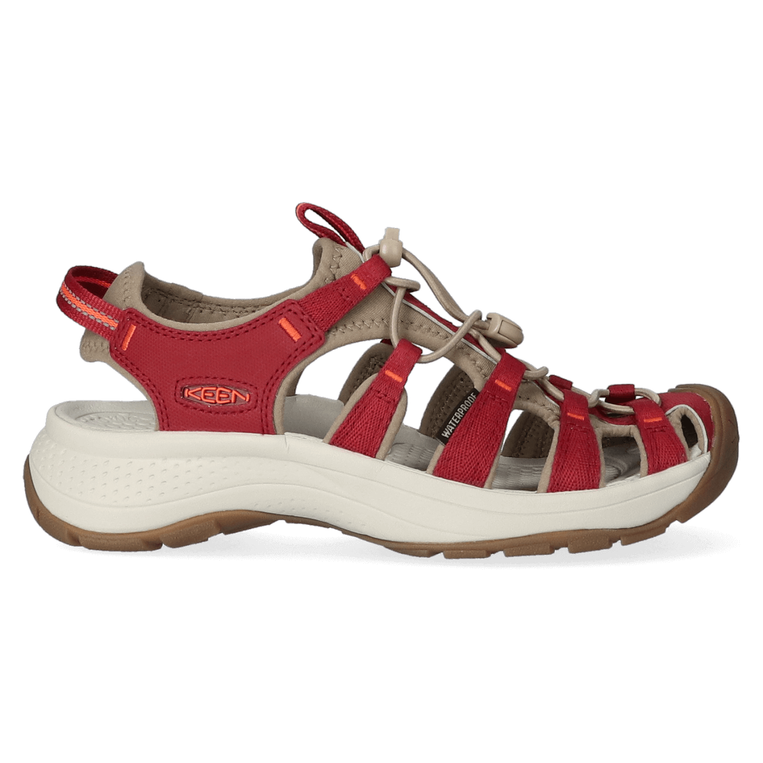 Keen Astoria West Dames Wandelsandalen Merlot/Scarlet Ibis