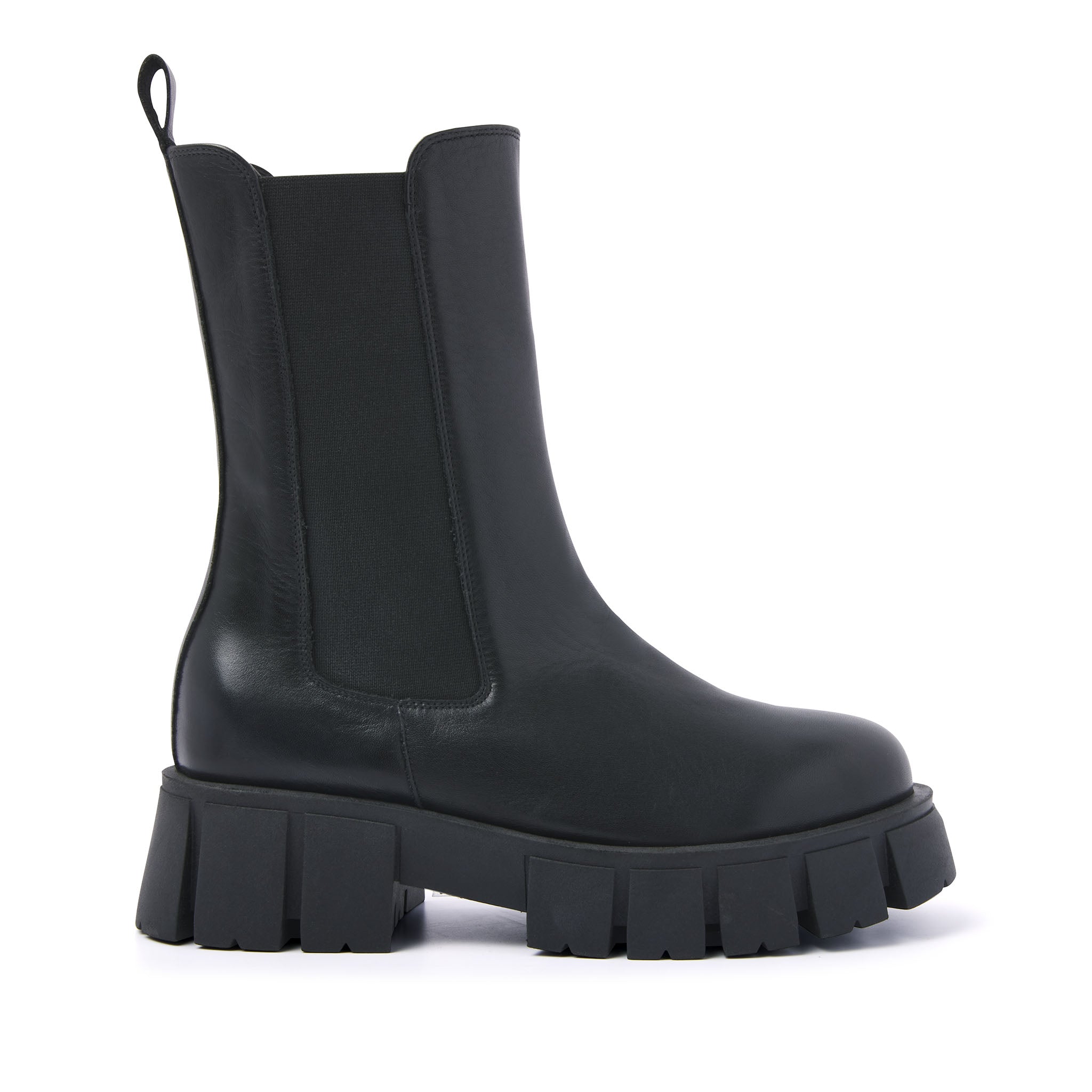 Lazamani Dames Chelsea Boots 55.084 Nero | Zwart | Leer | Maat 40 | LA55084nero