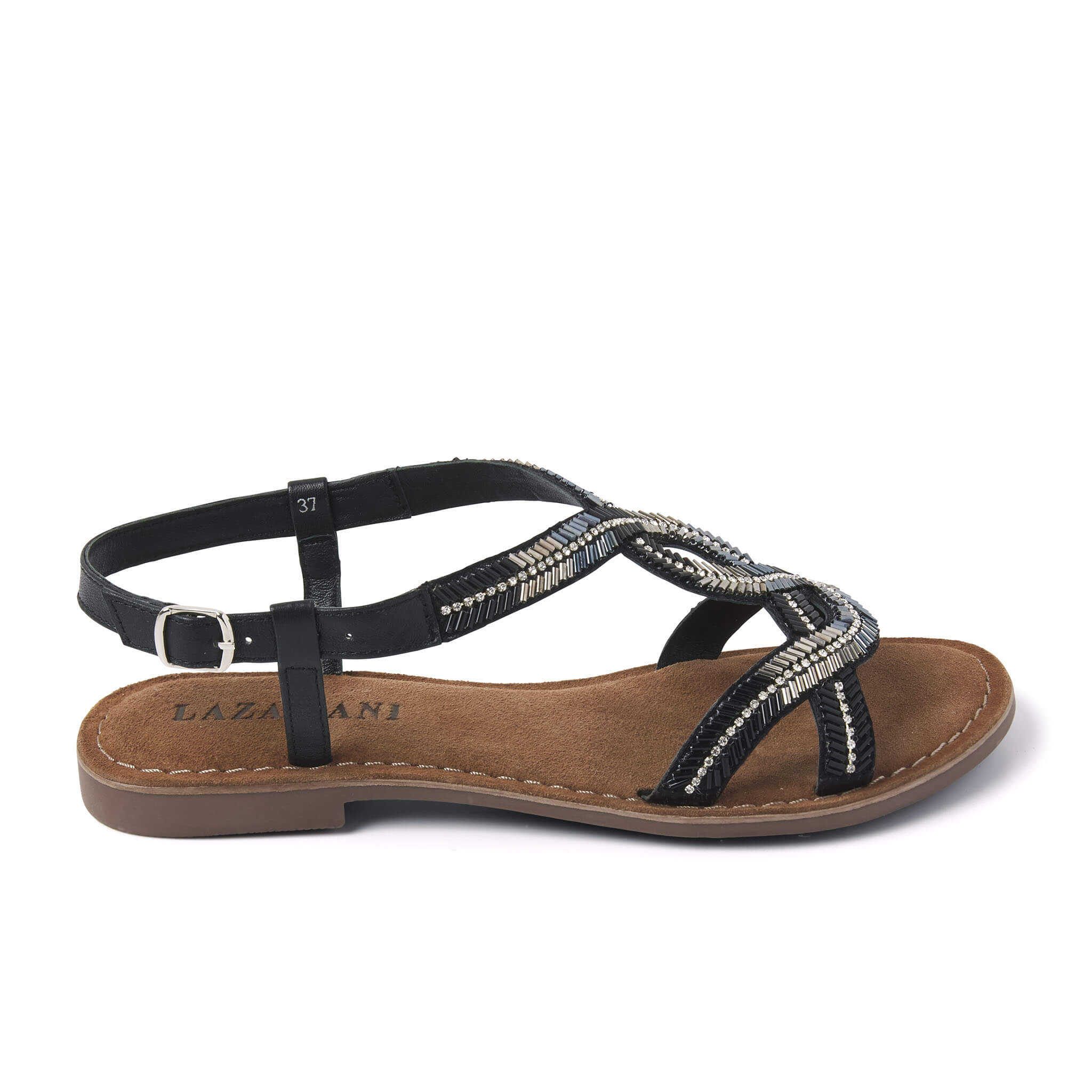 Lazamani Dames Sandalen 75.290 Black