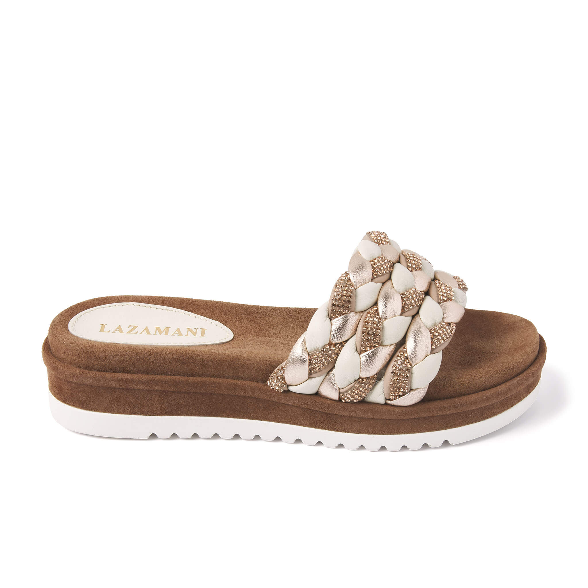 Lazamani Dames Slippers 75.302 Off-White