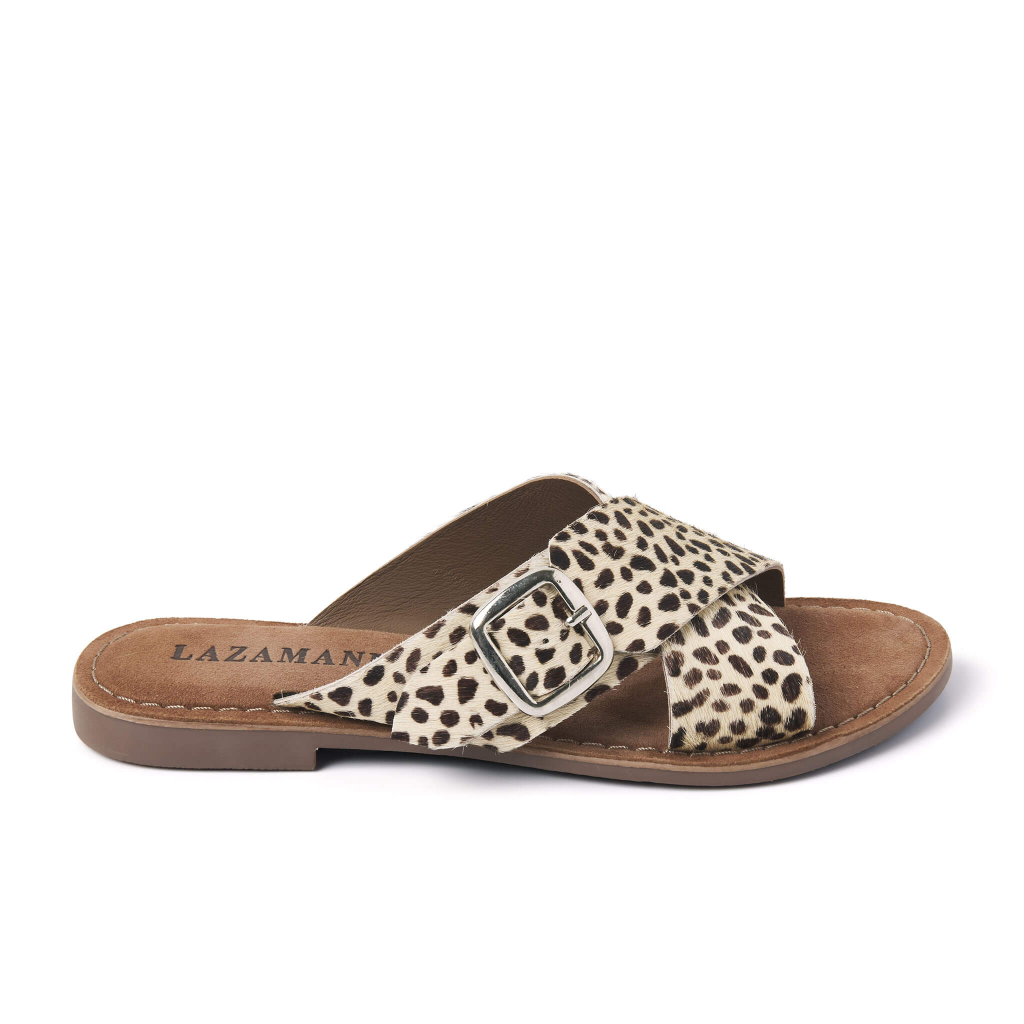 Lazamani Crossed Straps Slippers Dames