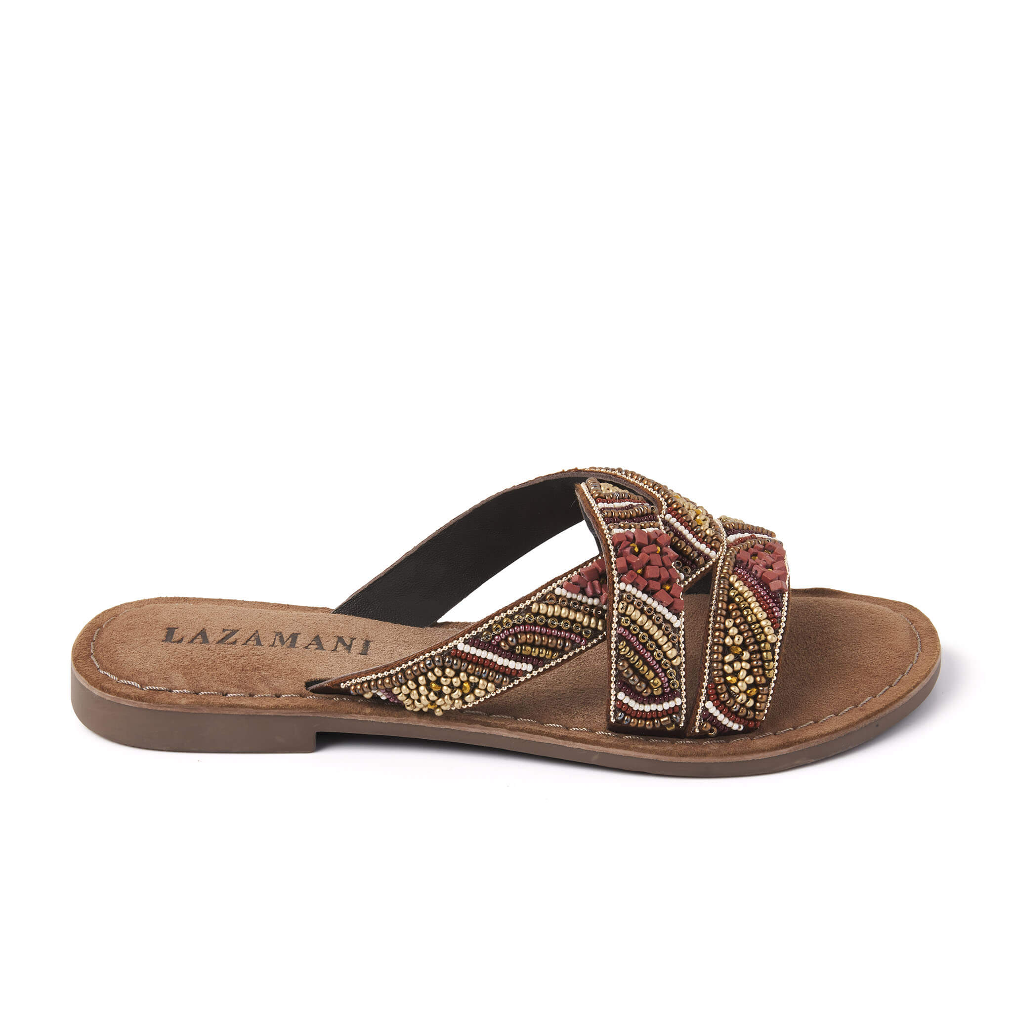 Lazamani 75.337 Slippers - Dames - Bruin - Maat 43