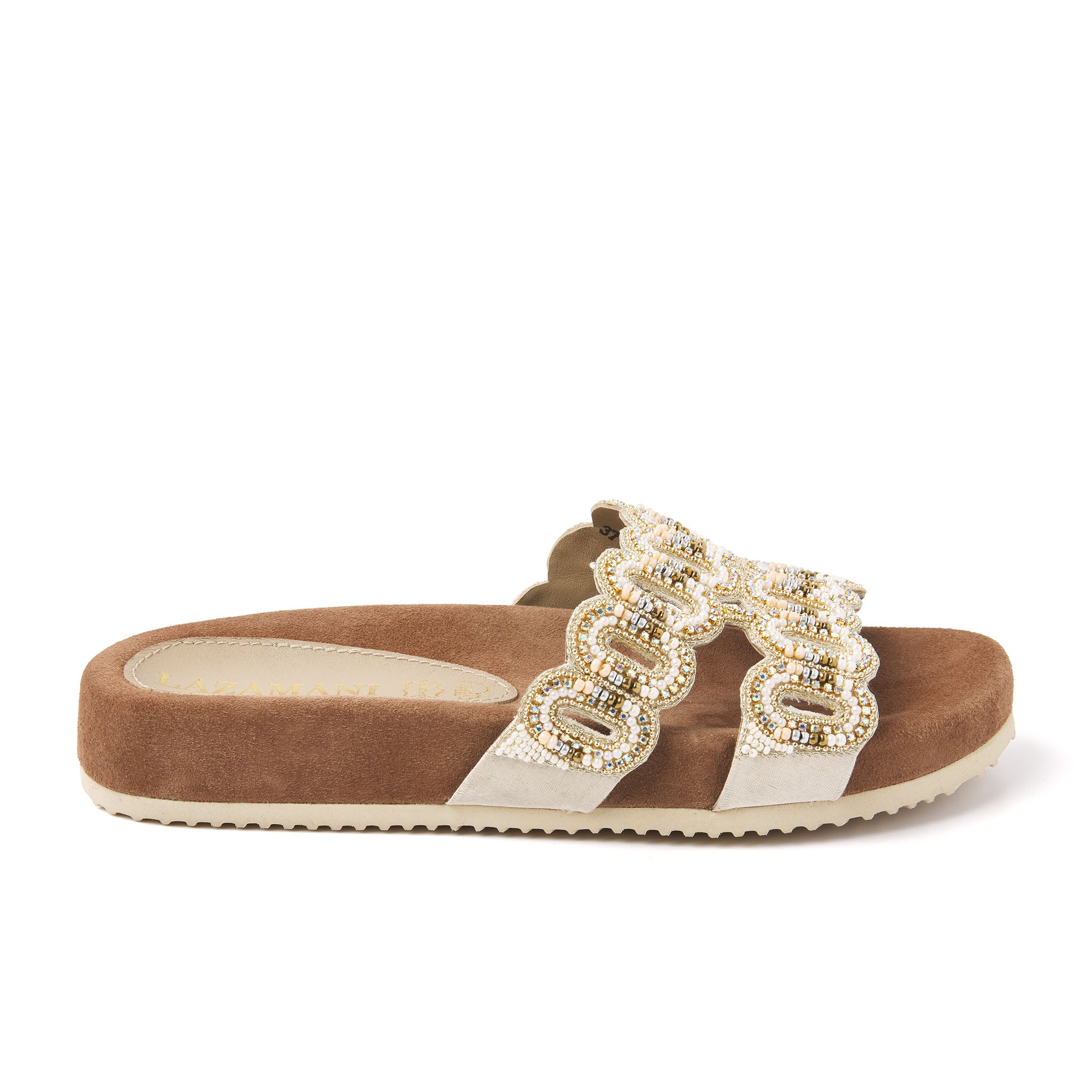 Lazamani Dames Slippers 75.391 Beige