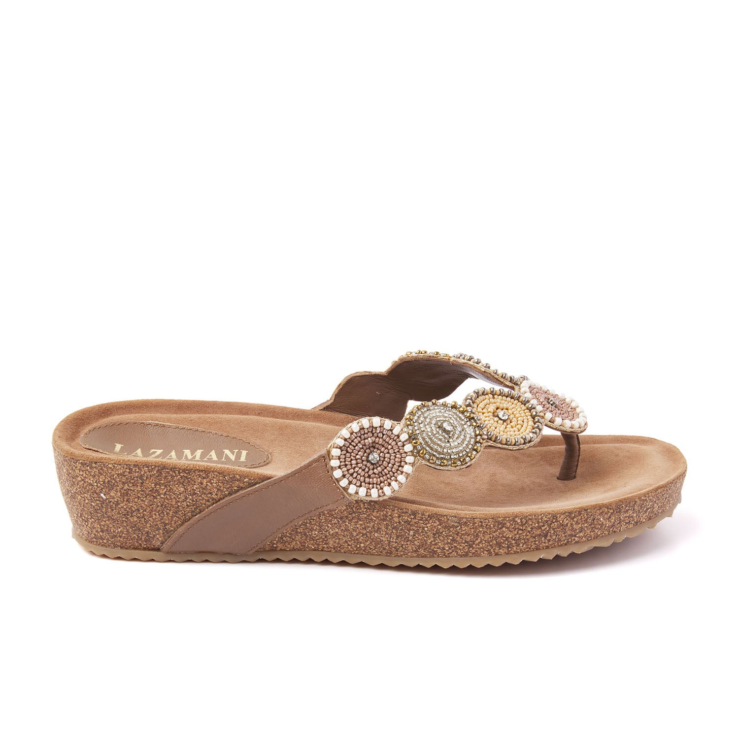 Lazamani Dames Slippers 75.455 Beige