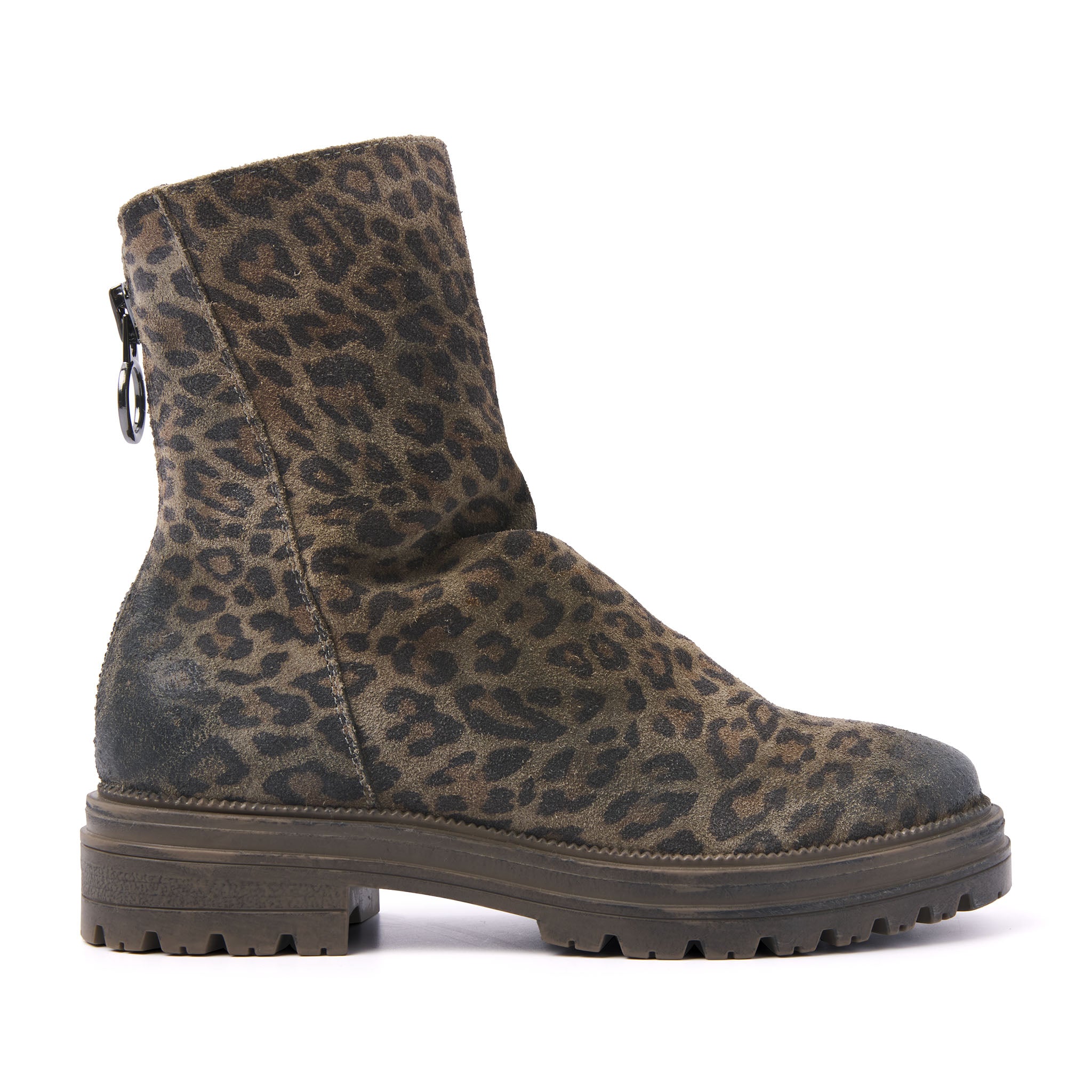 Lazamani Dames Boots 85.415 Leopard | Bruin | Suède | Maat 39 | LA85415leopard