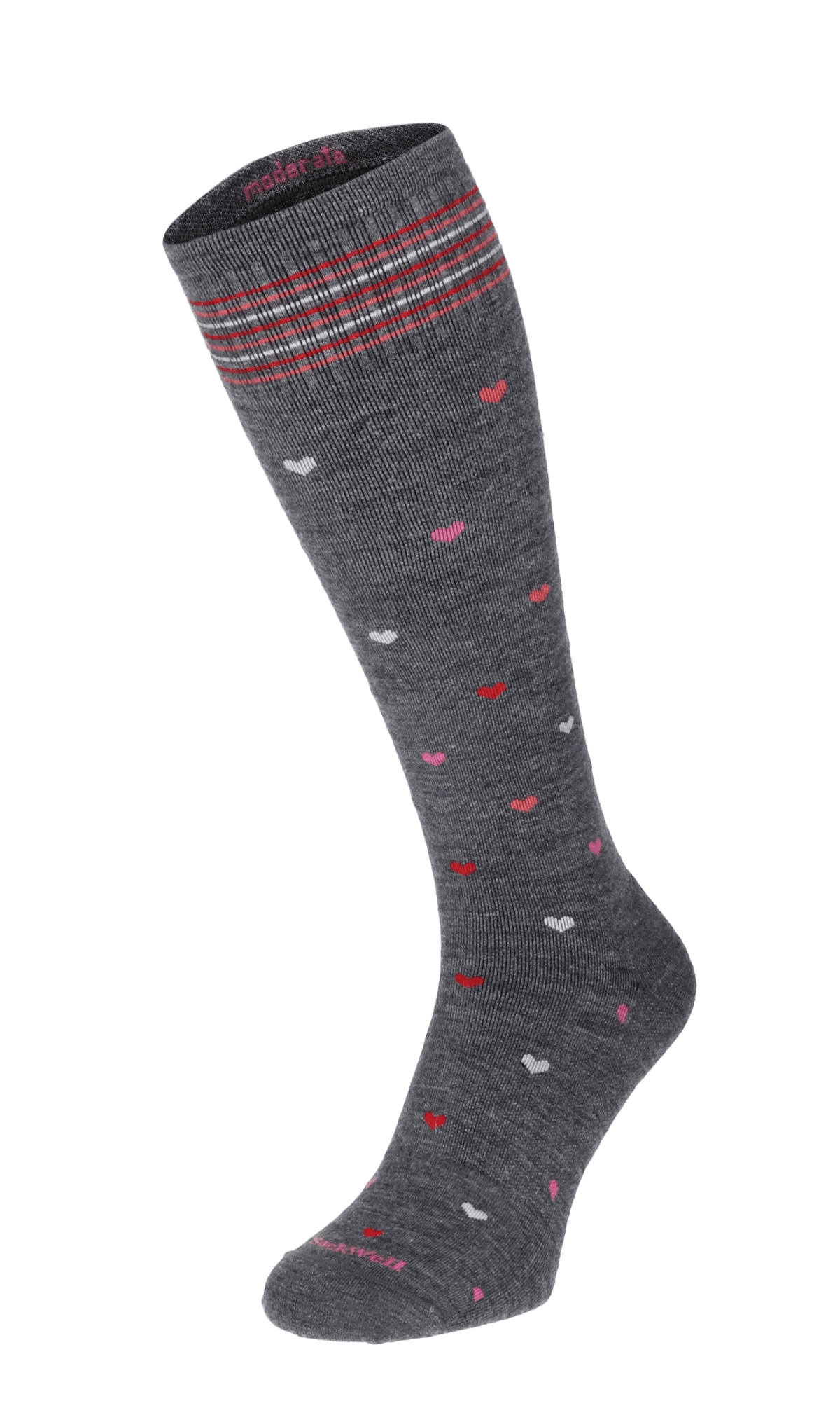 Sockwell Full Heart Dames Compressiekousen Klasse 1 Charcoal | Grijs | 32% Merinowol | Maat M/L | SW131W.850