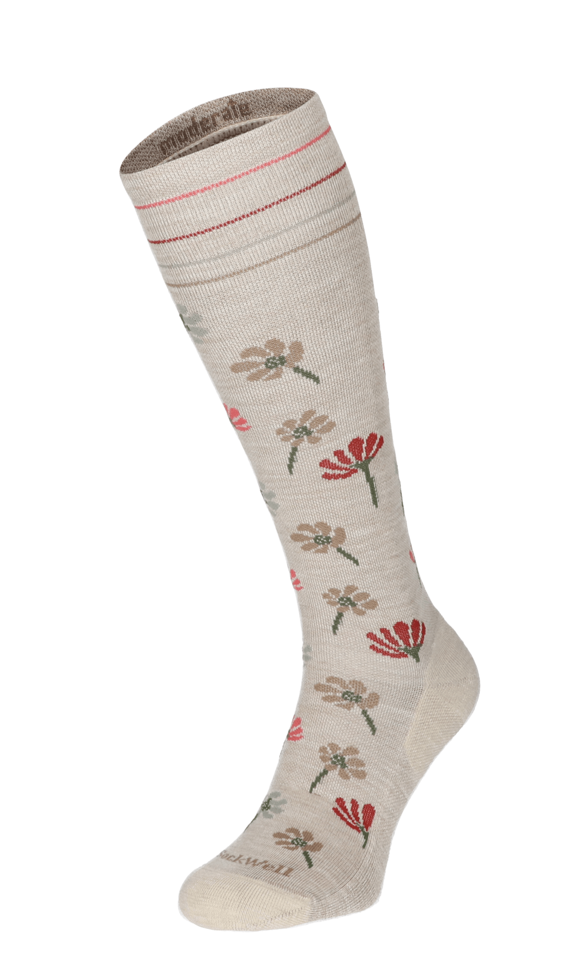 Sockwell Field Flower Dames Compressiekousen Klasse 1 Barley | Beige | 32% Merinowol | Maat M/L | SW133W.040