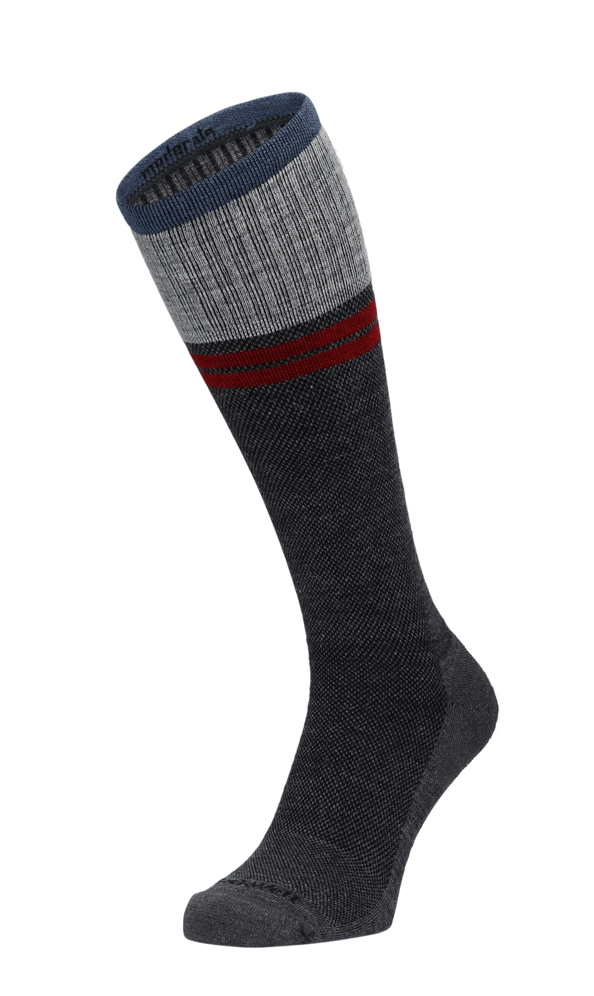 Sockwell Sportster Heren Compressiesokken Klasse 1 Charcoal | Grijs | Bamboe | Maat 39-43