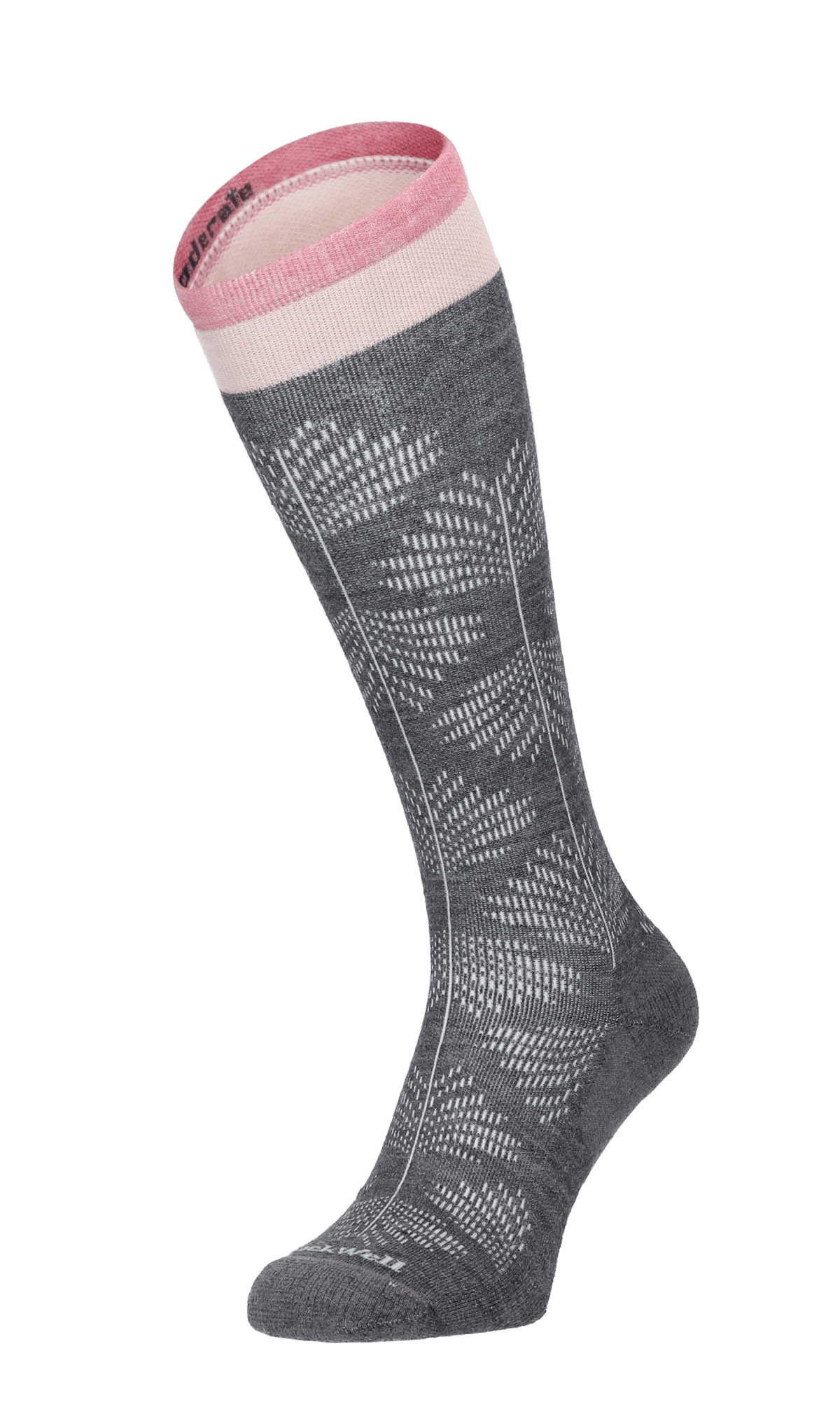 Sockwell Full Floral Dames Compressiekousen Klasse 1 Charcoal | Grijs | 32% Merinowol | Maat M/L | SW63W.850