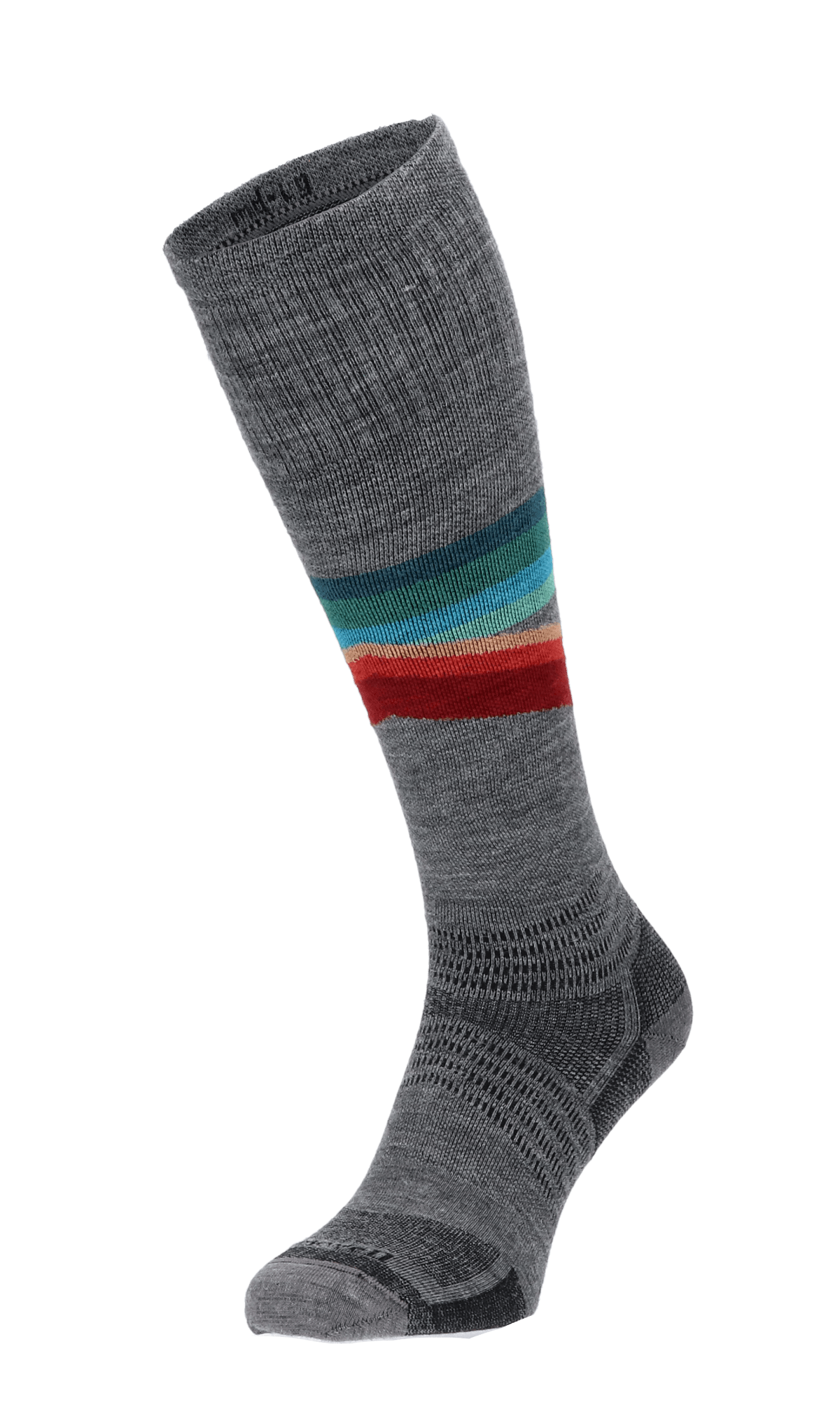 Sockwell Skisokken Heren Rainbow Racer UL Grijs 39-43 Stretch