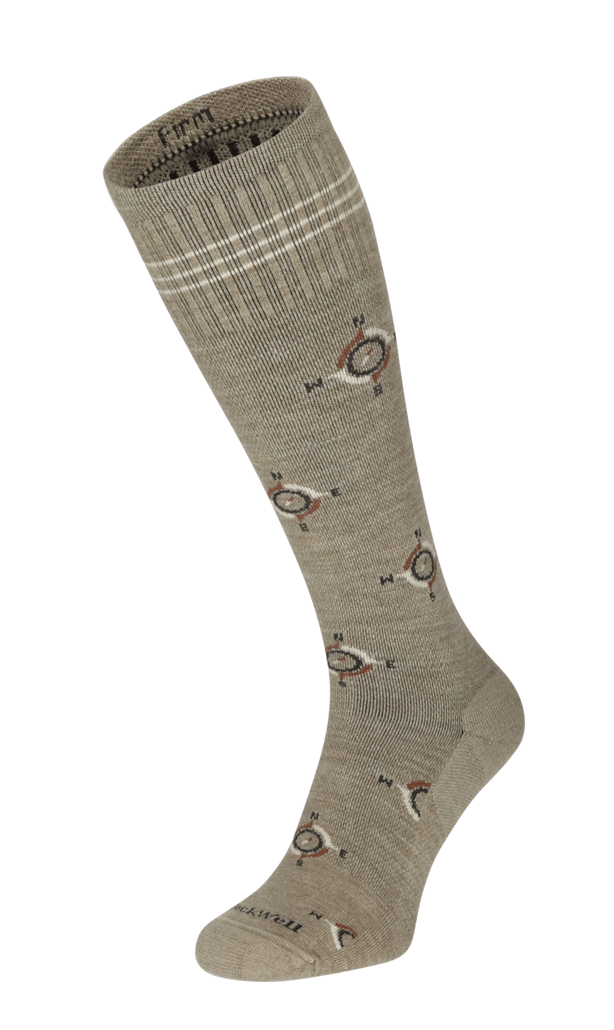 Sockwell The Guide Heren Compressiekousen Klasse 2 Khaki | Groen | 32% Merinowol | Maat M/L | SW91M.030