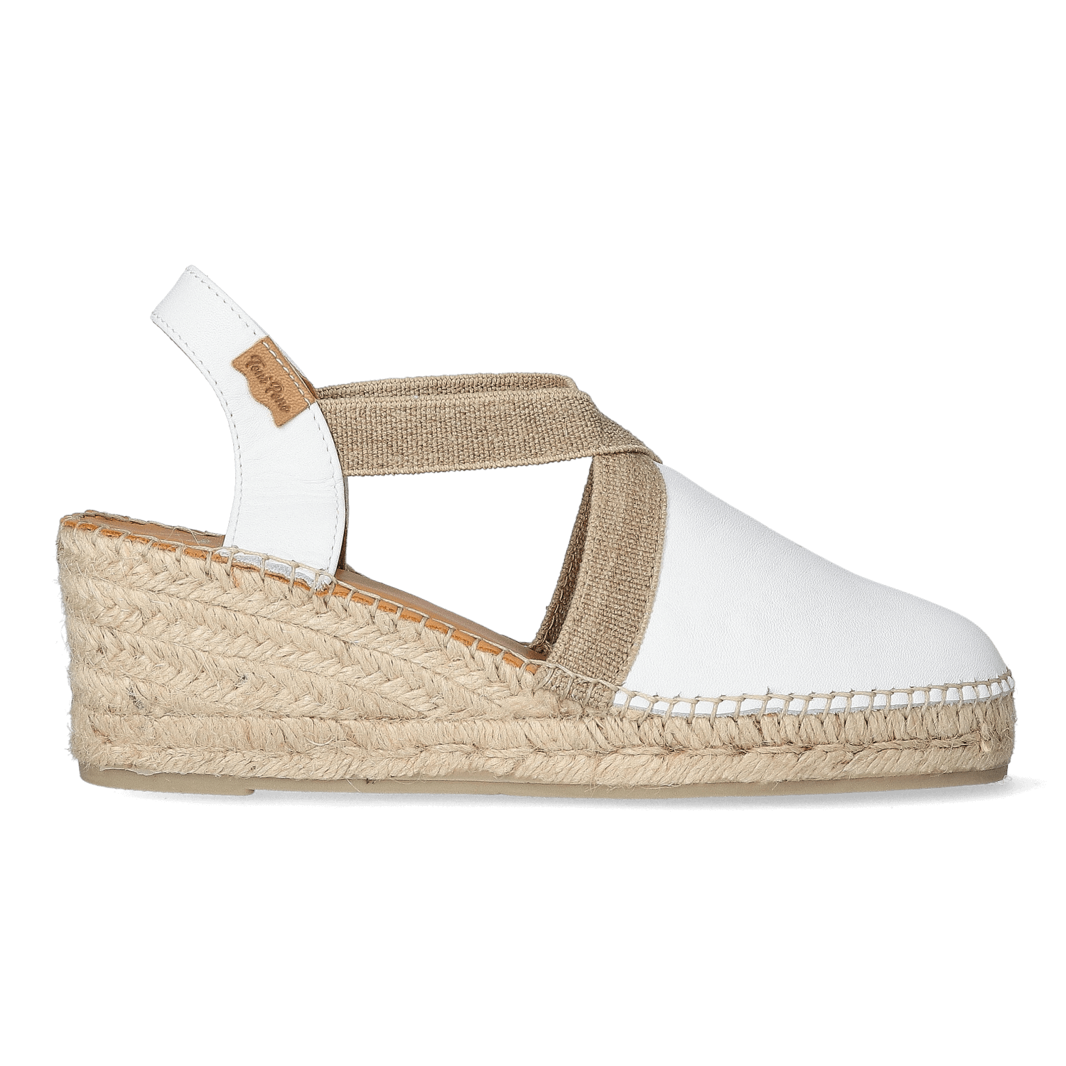 Toni Pons Tossa Dames Espadrilles Blanc | Wit | Leer | Maat 45 | TOSSAblanc