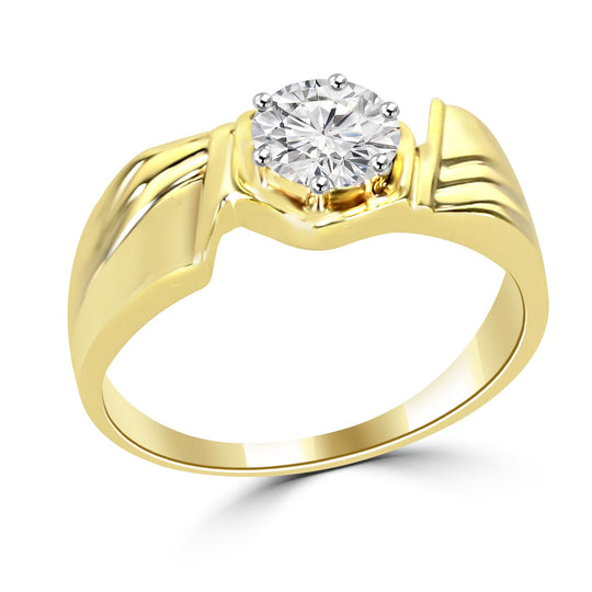 Previously Owned Men's Diamond Ring 1 ct tw Round 10K Two-Tone Gold | Jared