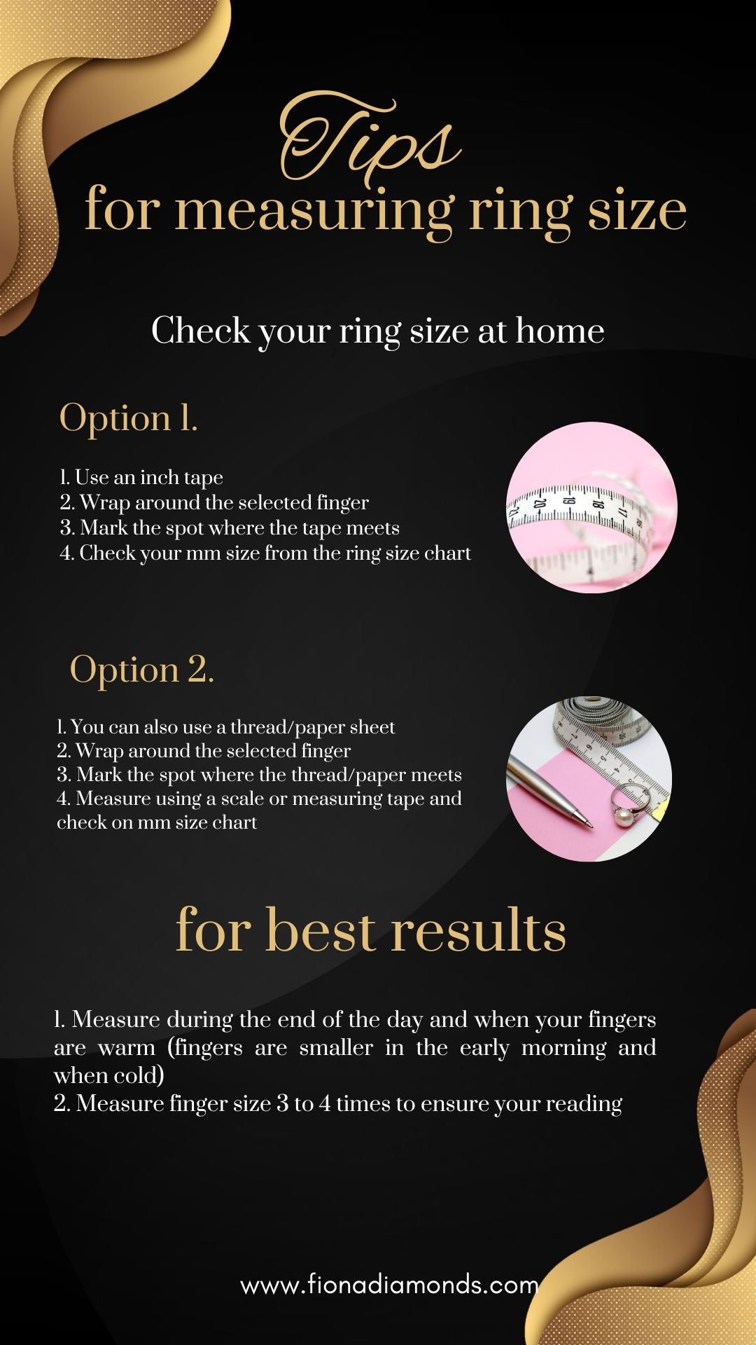 How To Measure Your Ring Size | Ring Size Chart/Guide – MSBLUE Jewelry