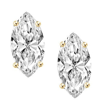 Marquise Solitaire Earrings