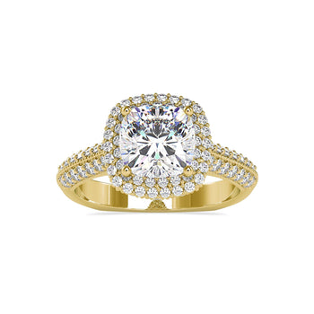 Marisa Cushion Halo Engagement Lab Diamond Ring