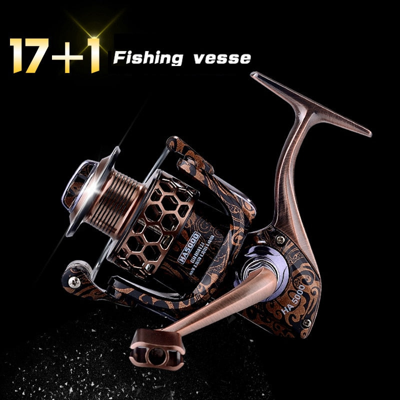 "THE COMMANDOS" Metal Fishing Reel | Spinning & Casting | 17+1BB