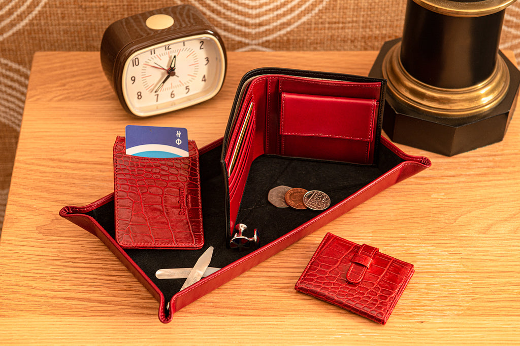 Leather wallet with coin purse