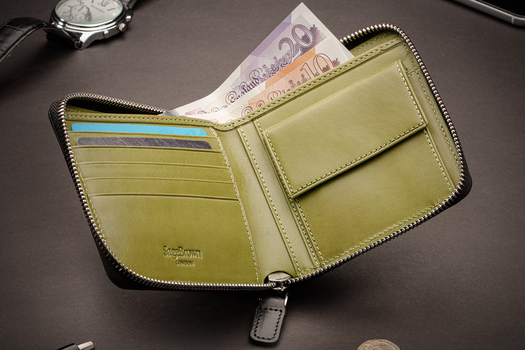 Zip around wallet with coin purse