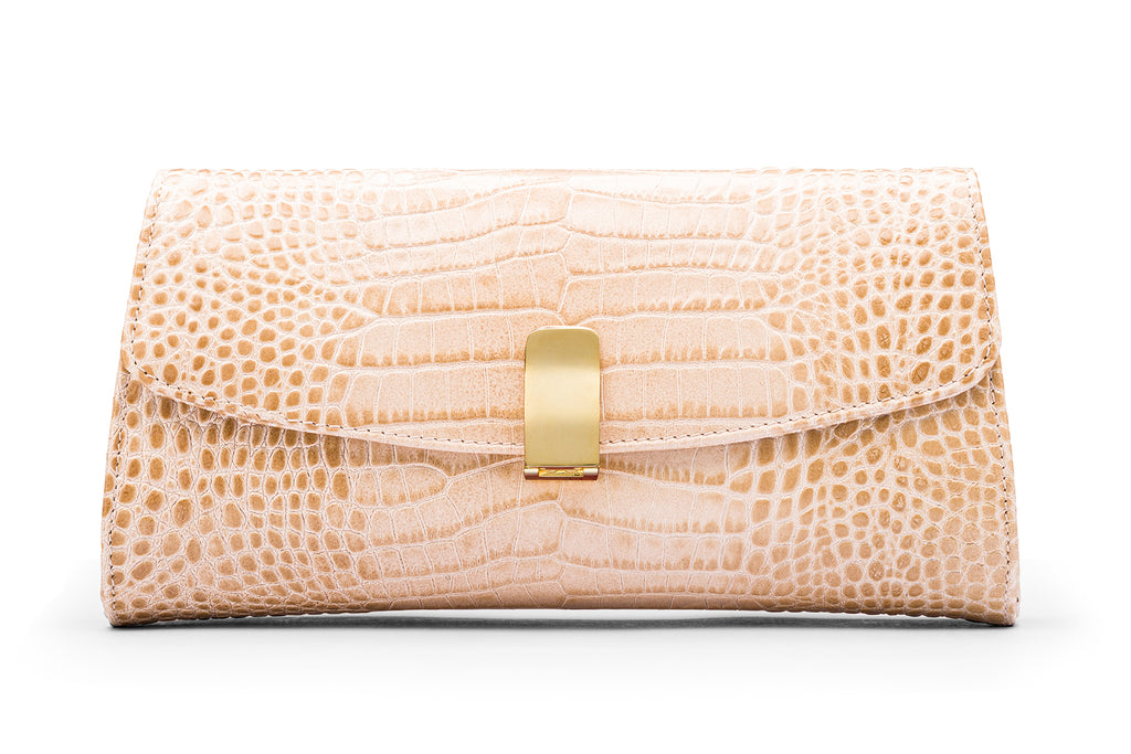 Ivory clutch bag