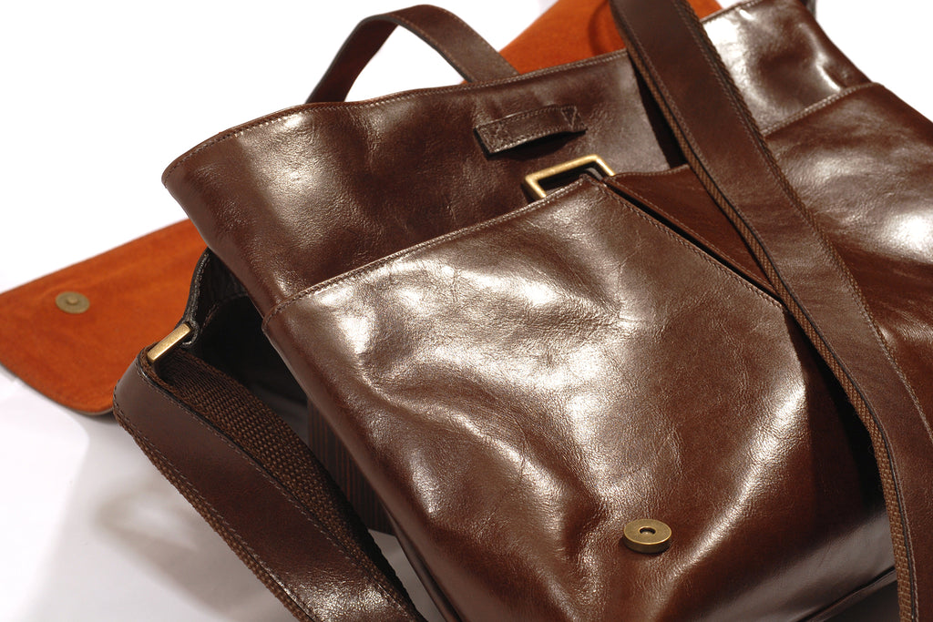 Courier messenger bag, brown