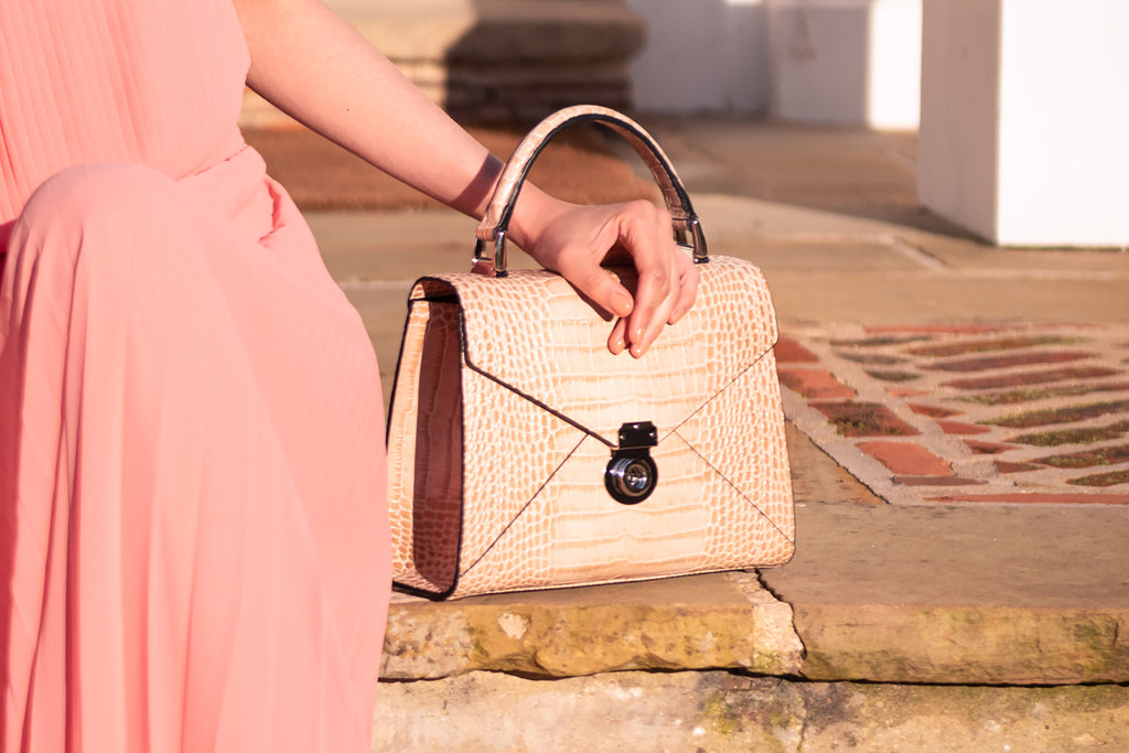 Burnett bag, ivory croc