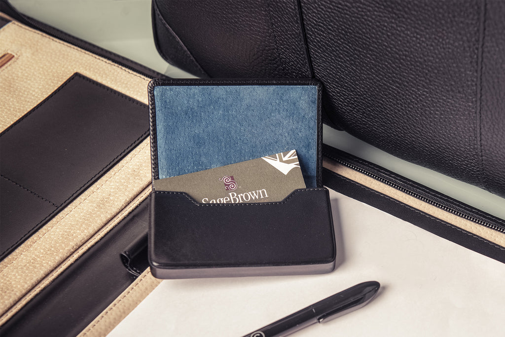 Leather business card holder