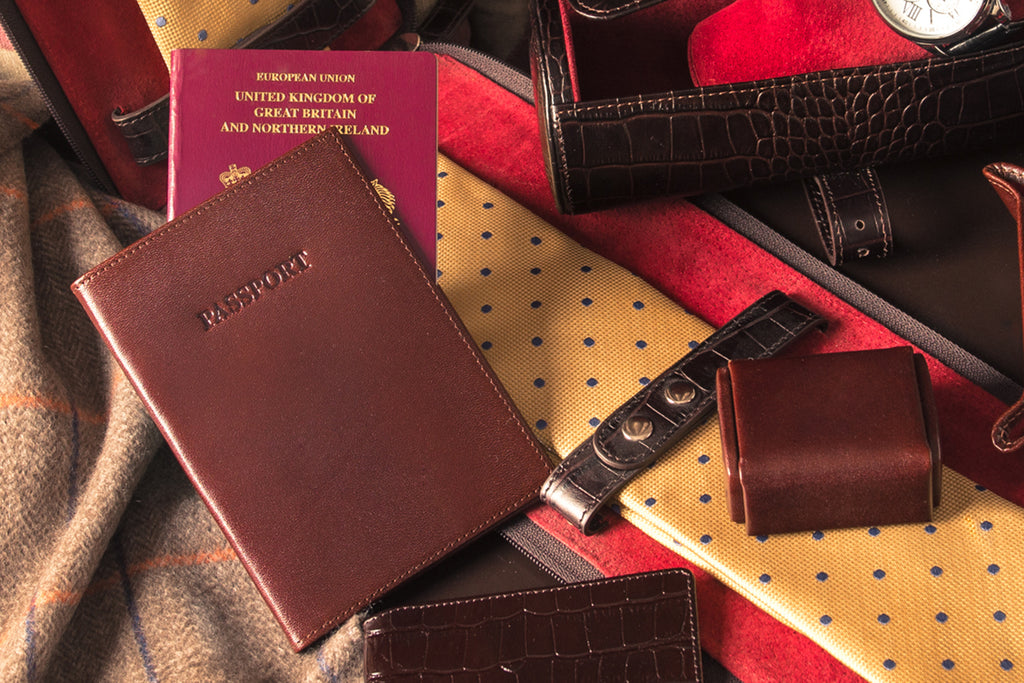 Leather passport cover