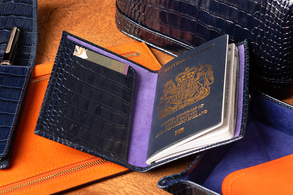 Leather passport holder