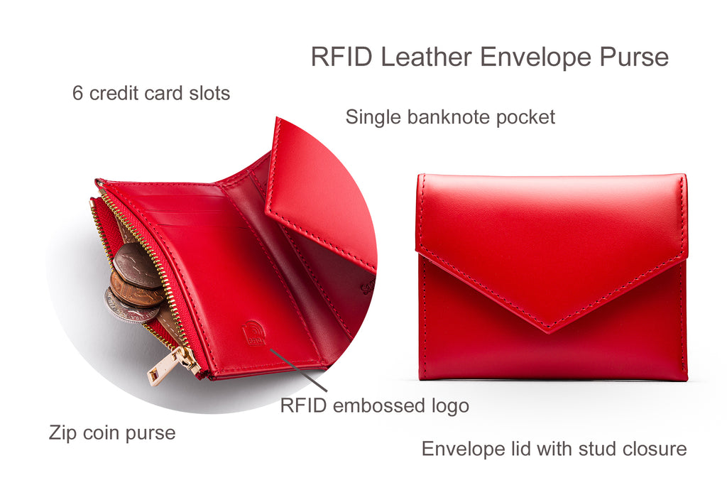 RFID leather purse