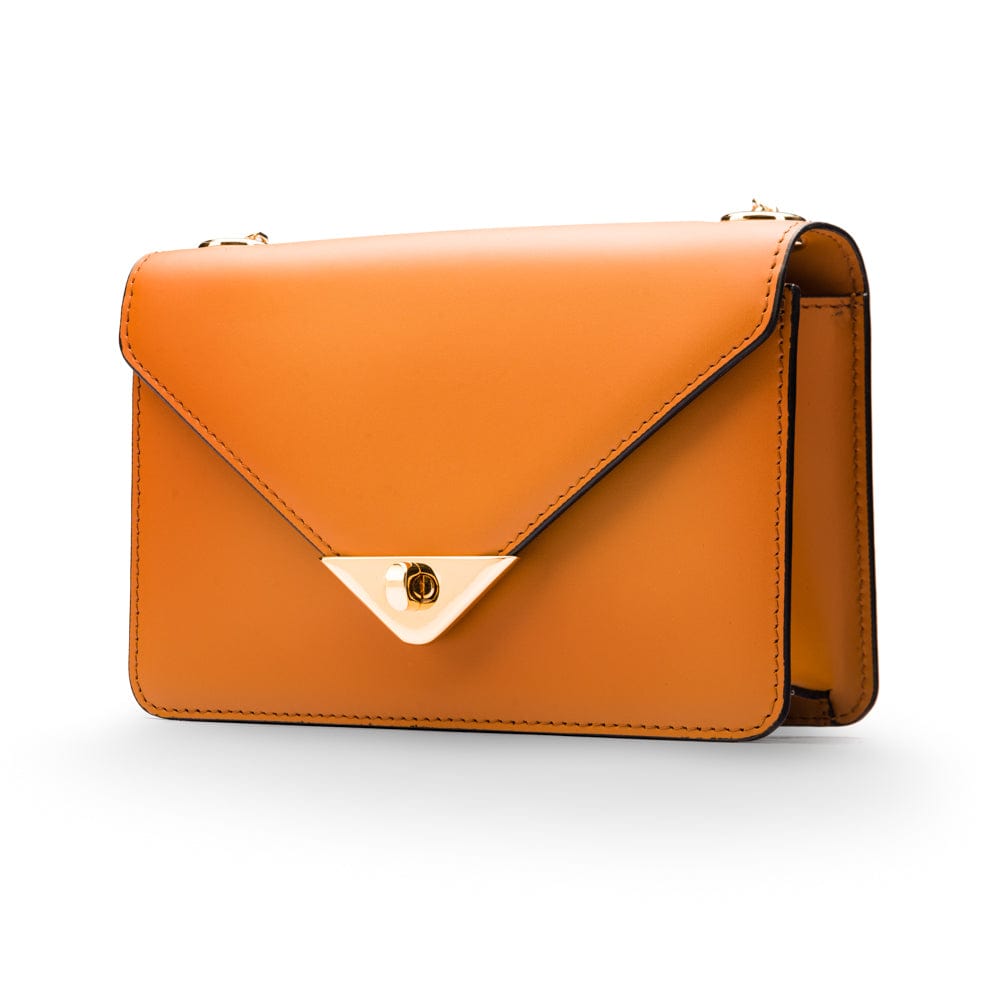 Small Leather Envelope Bag, Camel | Shoulder Bags | SageBrown