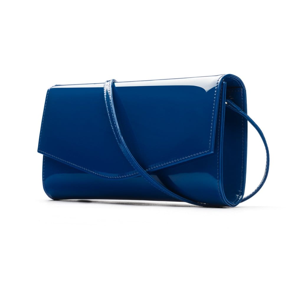 Cobalt Patent Leather Clutch | Clutch Bags | SageBrown