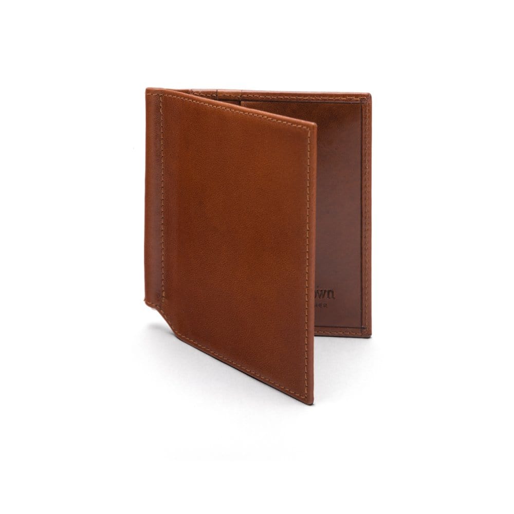 RFID Money Clip Wallet - Havana Tan