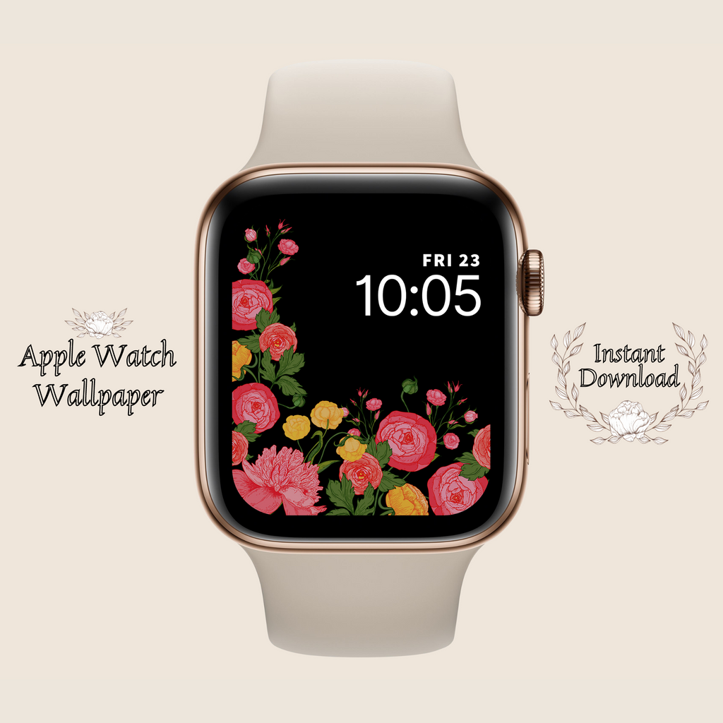 Apple Watch Wallpaper Set Of Roses Apple Watch Face Download My Watch Face