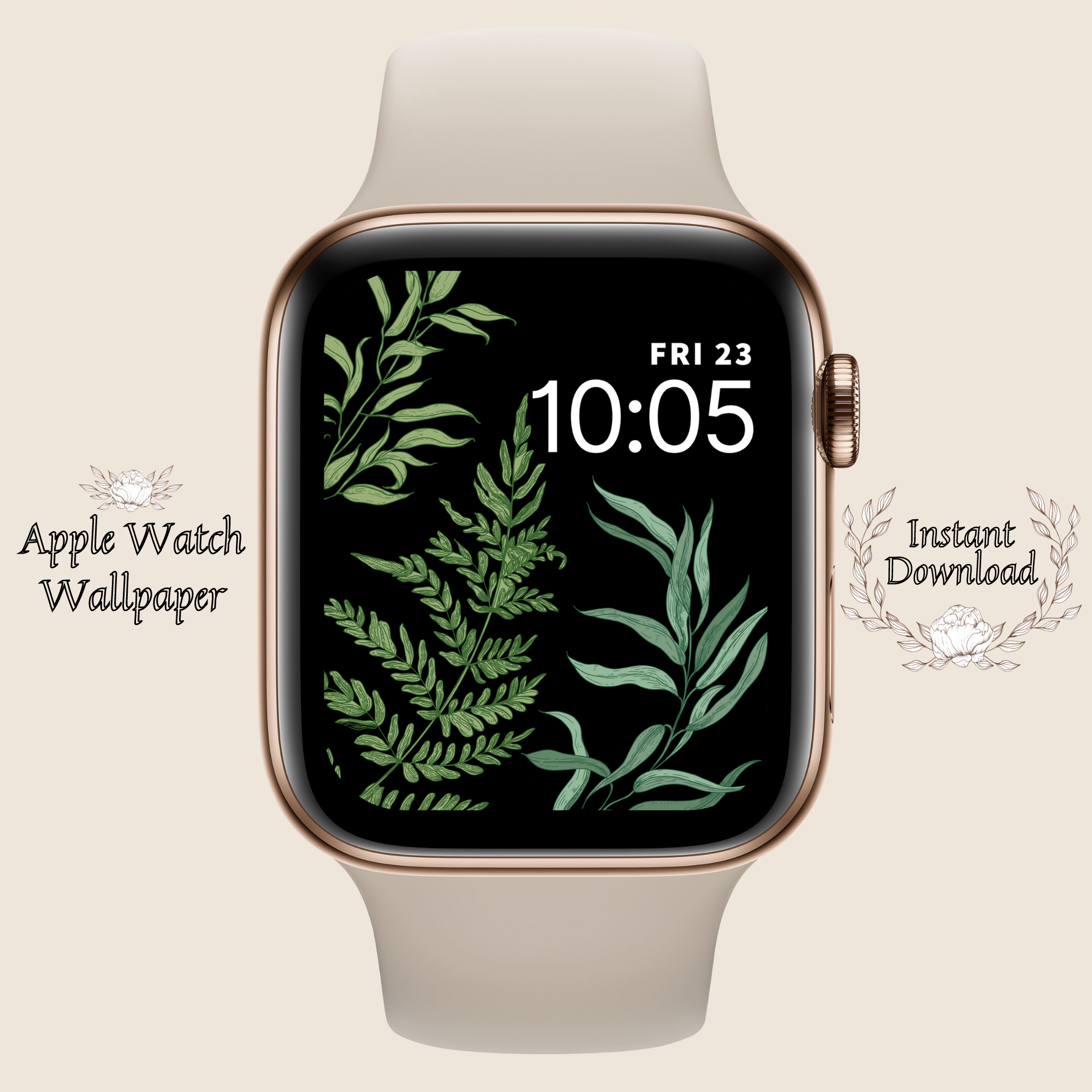 APPLE WATCH WALLPAPER - 3 PINK FLOWERS | Apple Watch Face Download – My  Watch Face