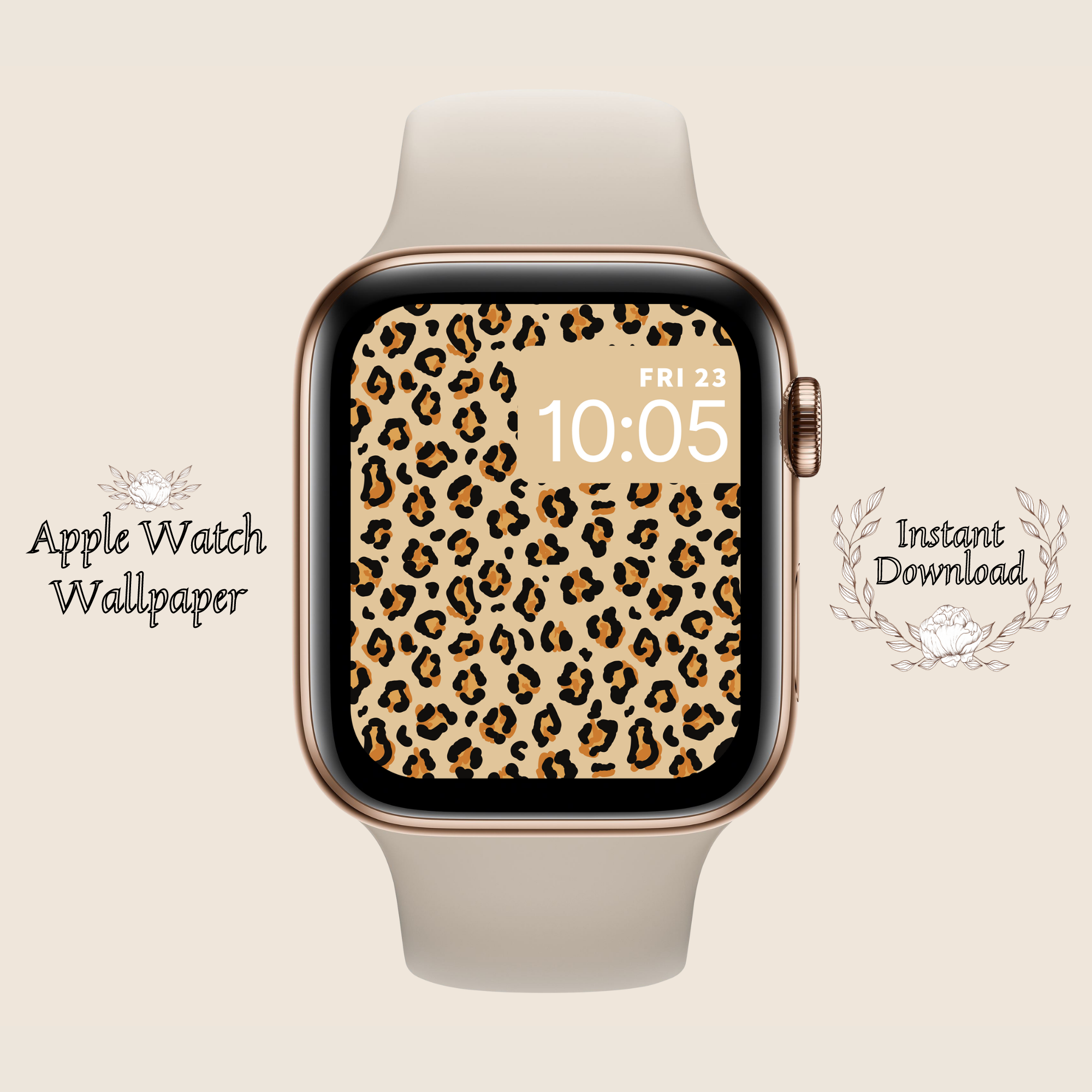 Apple Watch Wallpaper Set Of Leopard Apple Watch Face Download My Watch Face