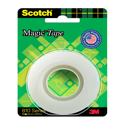 Scotch® Wall-Safe Tape, 813S6-ESF, .75 in x 800 in (19 mm x 20.3 m