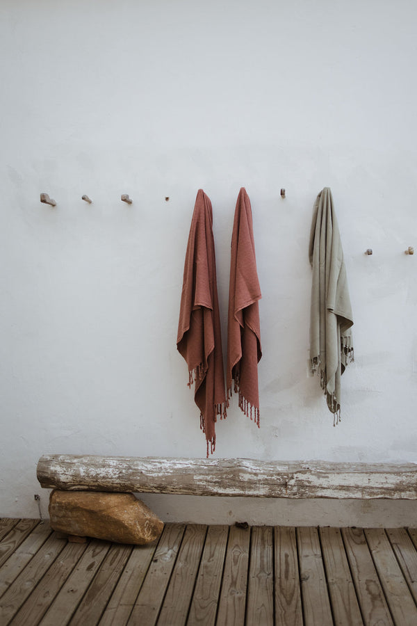 Plum Stonewashed Towel