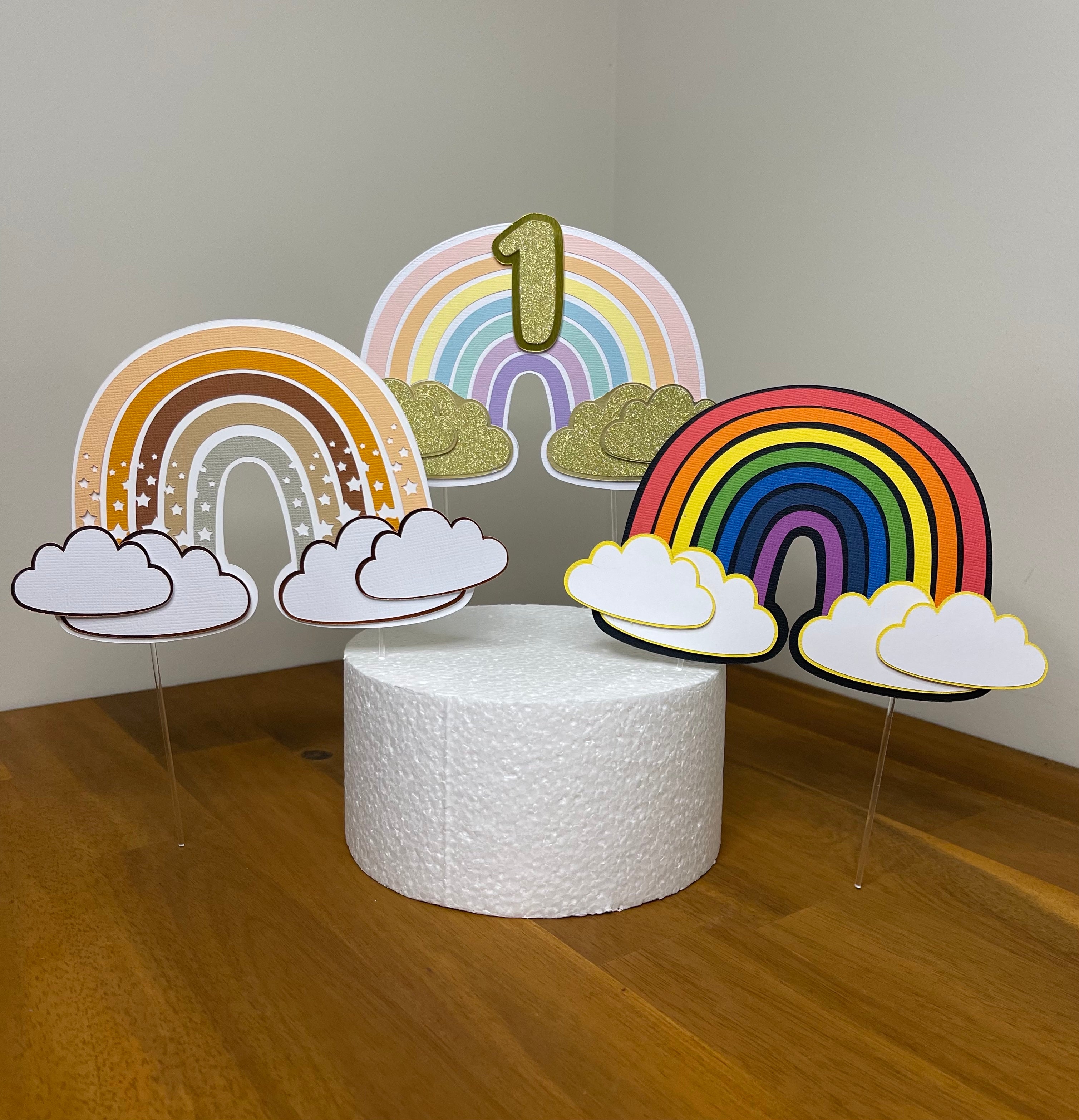 Rainbow Caketopper – Creative Edge and Co