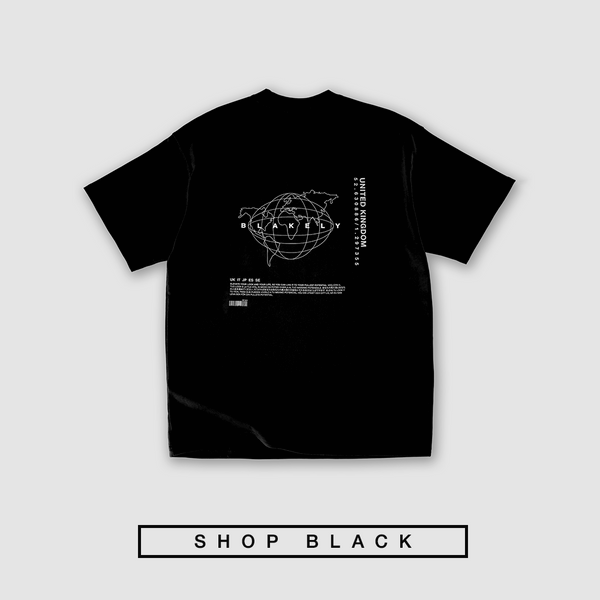Kaufen Sie Global Herren-T-Shirt in Schwarz in Übergröße
