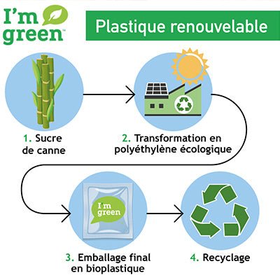 parcours de la fabrication du plastique à partir du sucre de canne