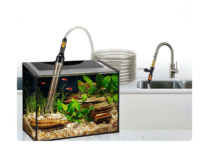 Aquarium Water Change Device Bucket-Free Aquarium Siphon Gravel Cleaner  Equipment Connecting Faucet Type Sand Washer Accessories on OnBuy
