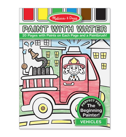 My First Paint With Water Kids' Art Pad With Paintbrush – Baby Braithwaite