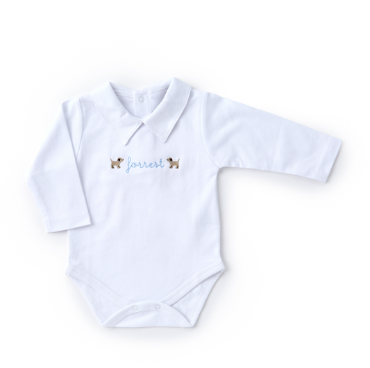 Round Collar Bodysuit Set S00 - New - For Baby