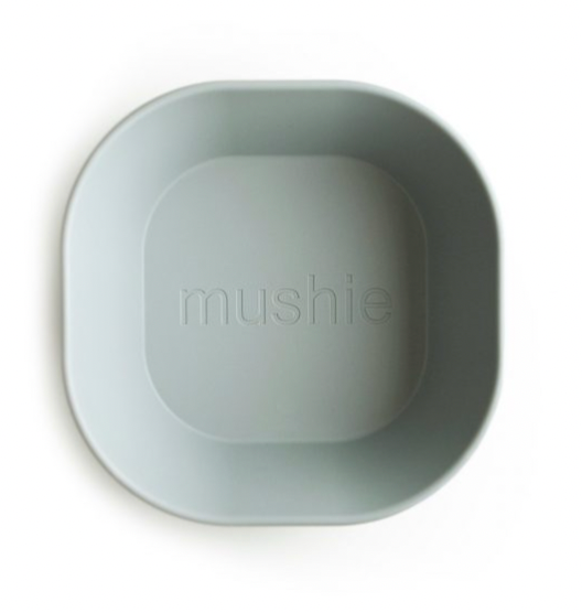 Mushie Baby Square Dinnerware Bowl, Set of 2