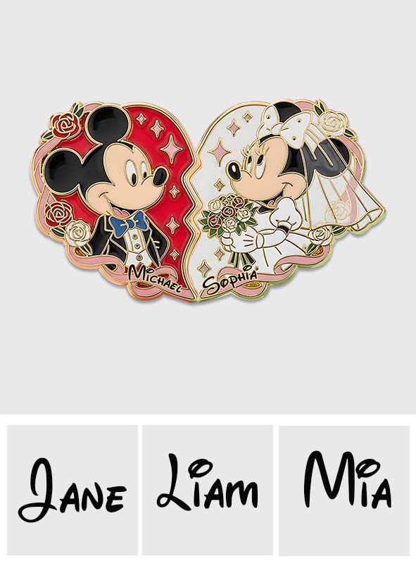 You're My Halve - Personalized Mouse Acrylic Enamel Pin