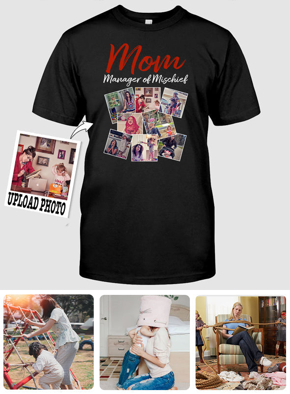 Mom Manager Of Mischief - Personalized Mother T-shirt And Hoodie