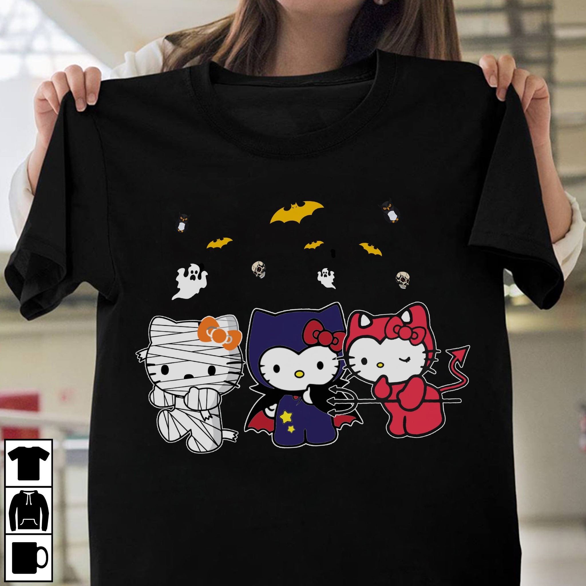 I'm Ready For Halloween White Kitten T-shirt and Hoodie 0823