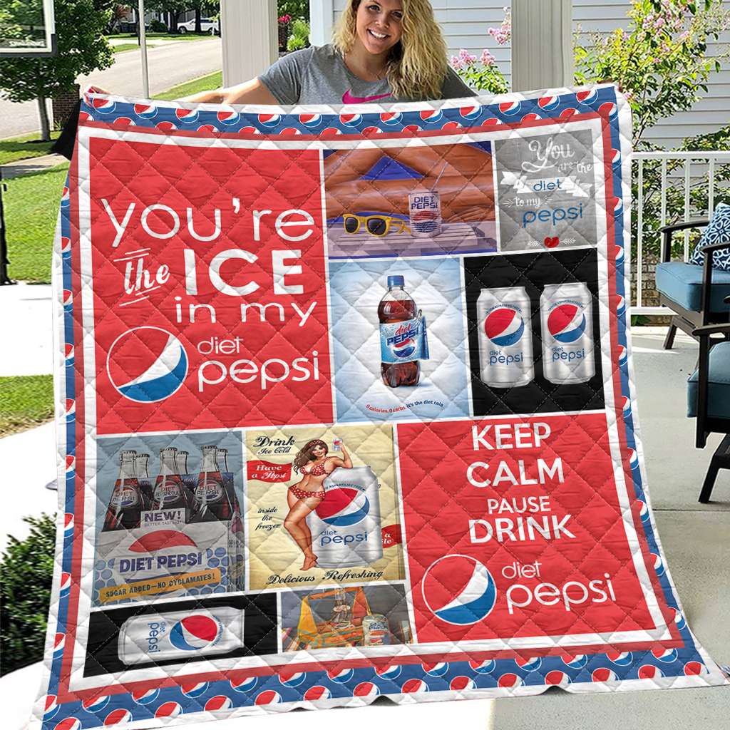 You Are The Ice Blue Soft Drink Quilt 0223